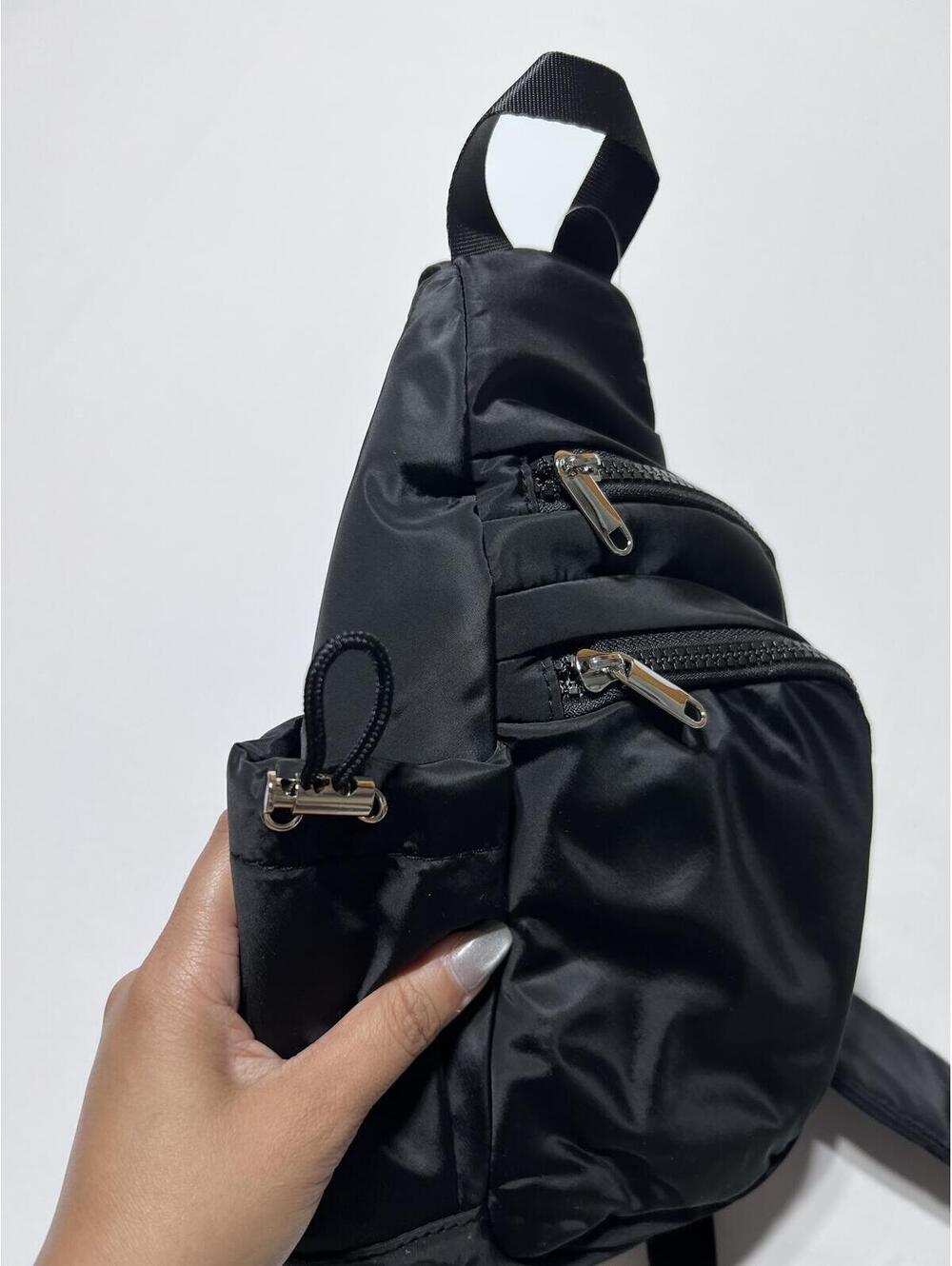 Wild Fable Black Nylon Crossbody Sling Bag